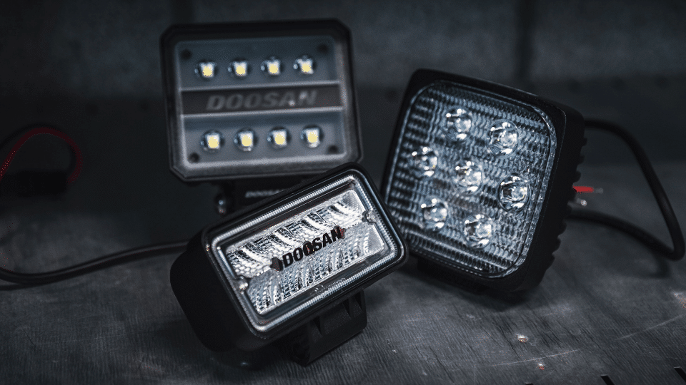 Doosan excavator standard lighting