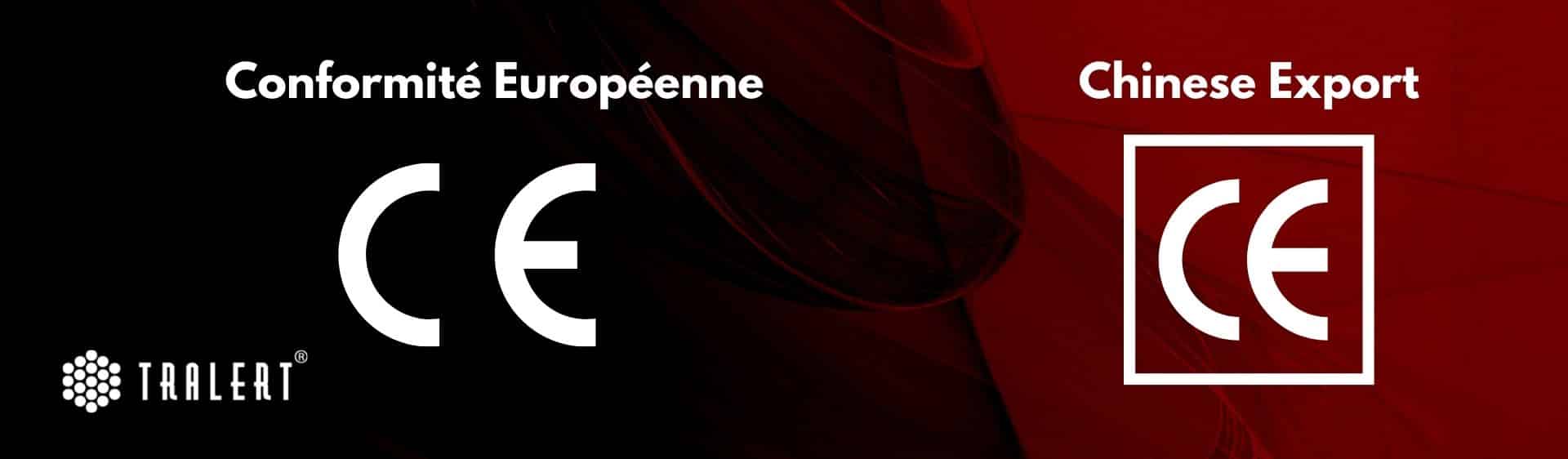 Difference CE marking vs Chinese Export logo