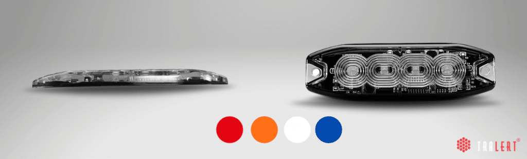LED grill warning lights blue red orange white