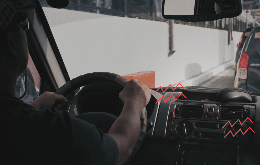 Radio interferes when lights are turned on.