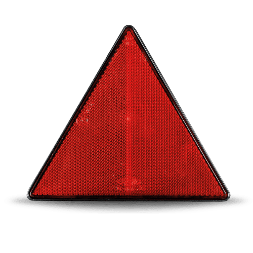 Red retro reflector trailer