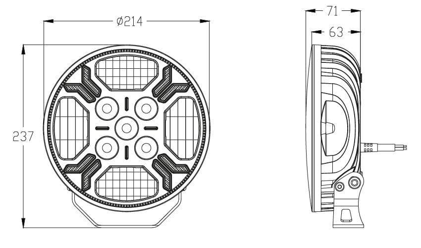 taille du projecteur