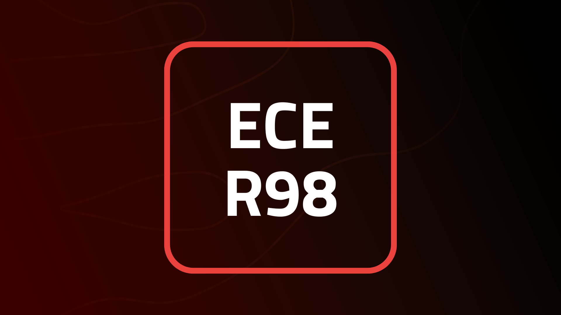 R98 Sign ECE R98 - TRALERT®