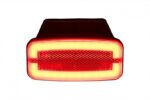 LED markeringslicht rood met beugel | 12-24v | 50cm. kabel | MV-4950R-4