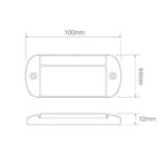 LED markeringslicht rood | 12-24v | 40cm. kabel | 44RME-44RME-44RME-3