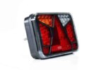 Links | LED achterlicht met kentekenlicht Canbusproof | 12v | 6-functies 6-PIN | VC-4511B6CAN-FT-370 L TB LED O BAJONET 6PIN 12V-VC-4511B6CAN-2