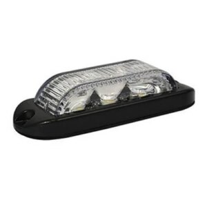 LED flitser 3 LED's | Rood 180 graden | 10-30v | LED3DVR180-LED3DVR180-LED3DVR180