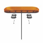 Compacte R65 Amber lens minibar 12-24V magneet montage | MLB380R65AAM-MM-MLB380R65AAM-MM-MLB380R65AAM-MM-3