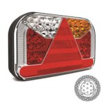 Links | LED achterlicht met kentekenlicht | 12-36v | 7-PIN | V10C7-551B7-FT-170 L TB LED AMP 7 PIN-V10C7-551B7