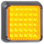 LED knipperlicht met zwarte rand | 12-24v | 40cm. kabel | 80AME-80AME-80AME