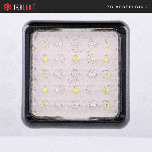 LED achteruitrijlamp met zwarte rand | 12-24v | 40cm. kabel | 100WME-100WME-100WME-3 LED achteruitrijlamp met zwarte rand | 12-24v | 40cm. kabel | 100WME-100WME-100WME-3