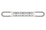 LED flitsbalk amber | 13 serie | ECE-R65 amber | wit midden | 1500mm | 24 LE | 13-01013-E-13-01013-E-13-01013-E-2