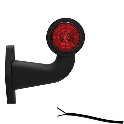 Rechts | LED breedtelamp met haakse steel | 12-36v | 20cm. kabel | M10BV-402RW-FT-009 D LED (NO SET ONLY RIGHT VERSION)-M10BV-402RW Rechts | LED breedtelamp met haakse steel | 12-36v | 20cm. kabel | M10BV-402RW-FT-009 D LED (NO SET ONLY RIGHT VERSION)-M10BV-402RW