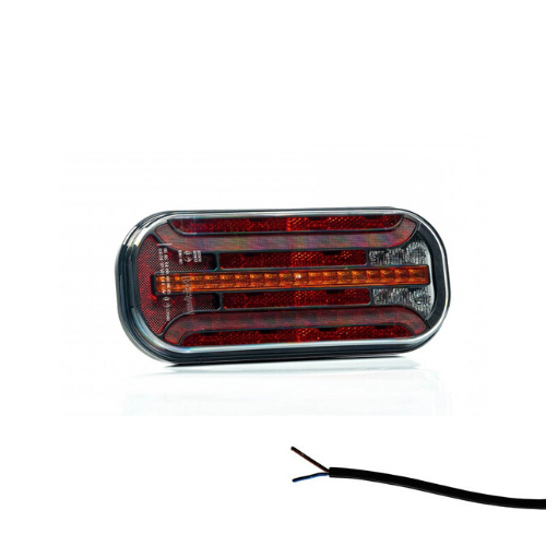 Universeel LED achterlicht met dynamisch knipperlicht | 12-24v | VC-2300-FT-230 NT PM LED DI-VC-2300
