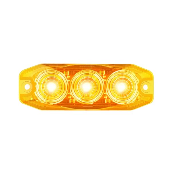 LED compact knipperlicht amber lens | 12-24v | 11AM-11AM-11AM-2