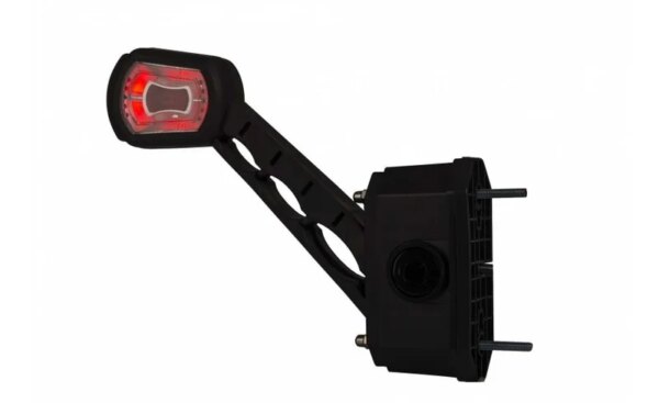 LED breedtelamp links met alarm rood-wit-amber 12-24v | MBA-2761RWA-LDCC 2713-MBA-2761RWA-4
