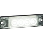 LED markeringslicht amber met beugel | 12-24v | 50cm. kabel | MV-4400W-LD 2327-MV-4400W