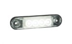 LED markeringslicht amber met beugel | 12-24v | 50cm. kabel | MV-4400W-LD 2327-MV-4400W