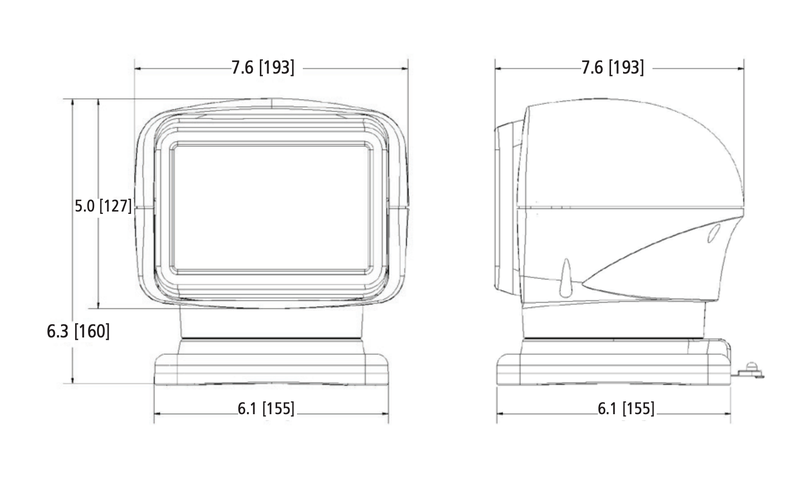 LED zoeklicht | draaibaar met remote | 2250 lumen | 12-24v | Wit | EW3011-EW3011-EW3011-2 LED zoeklicht | draaibaar met remote | 2250 lumen | 12-24v | Wit | EW3011-EW3011-EW3011-2