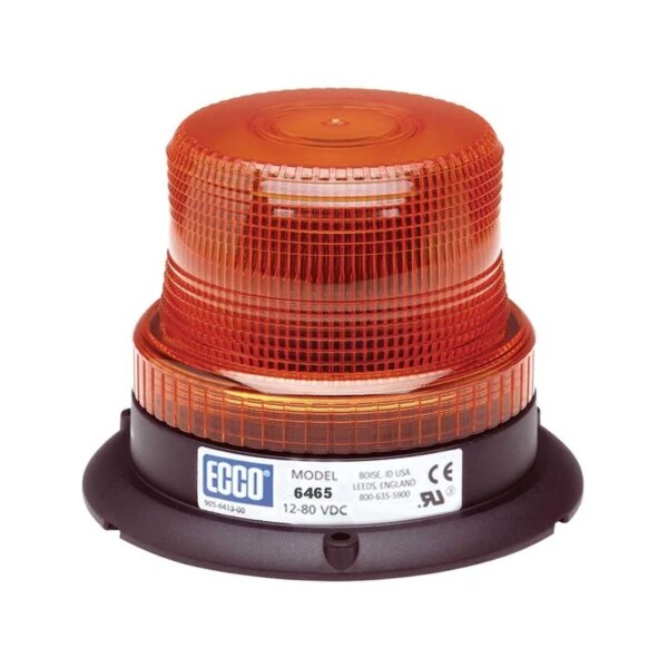 LED R10 Zwaailamp amber 12-80v 3-bouts 6465-serie | 6465A-6465A-6465A