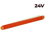 LED knipperlicht slimline amber lens | 24v | 40cm. kabel | 235A24-235A24-235A24