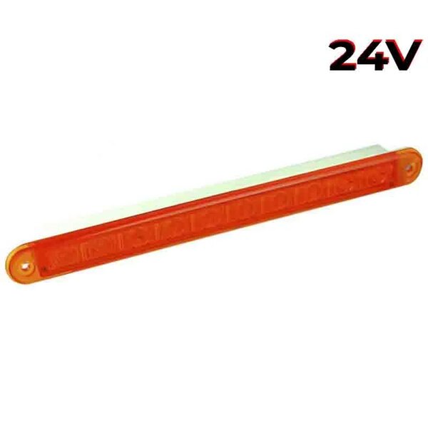 LED knipperlicht slimline amber lens | 24v | 40cm. kabel | 235A24-235A24-235A24