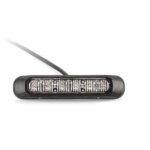 R65 LED flitser 6 LED's Rood 10 - 30V | S10F6200R-FT-200 C LED-S10F6200R