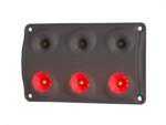 LED interior lamp red(19lm) - white(720lm-5000K) 12-24v | BG-1500RW-LWD 2325-BG-1500RW-4