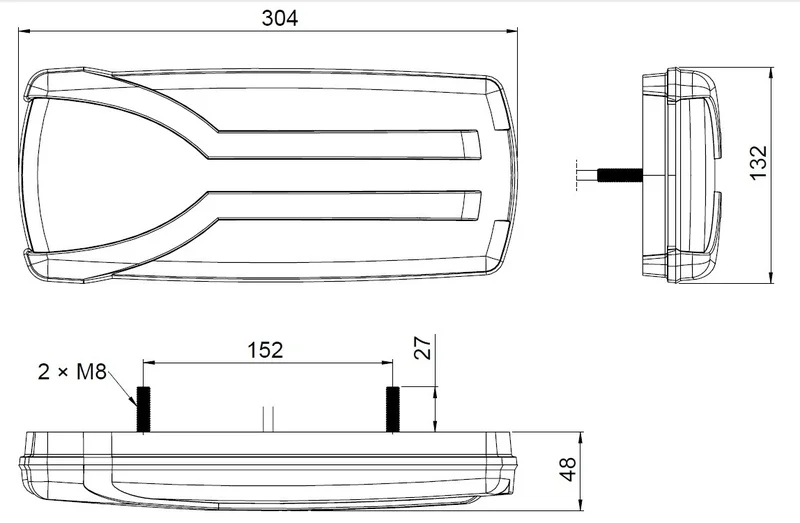 Rechts | LED achterlicht dynamisch knipperlicht en kentekenlicht | 12-24v | 7-PIN | V14C7-912B7-LZD 2305-V14C7-912B7-5 Rechts | LED achterlicht dynamisch knipperlicht en kentekenlicht | 12-24v | 7-PIN | V14C7-912B7-LZD 2305-V14C7-912B7-5