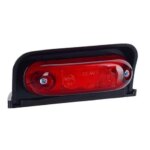 LED markeringslicht Rood met beugel | 12-24v | 50cm. kabel | MV-4050R-LD 231-MV-4050R