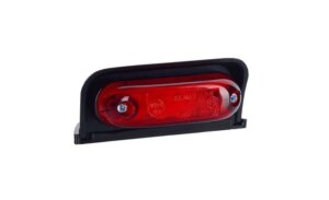 LED markeringslicht Rood met beugel | 12-24v | 50cm. kabel | MV-4050R-LD 231-MV-4050R