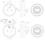 LED compact achterlicht zonder kentekenverlichting | 12-36v | 100cm. kabel | V10C3-830-FT-113 LED-V10C3-830-4