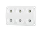 LED interior lamp red(19lm) - white(720lm-5000K) 12-24v | BG-1500RW-LWD 2325-BG-1500RW