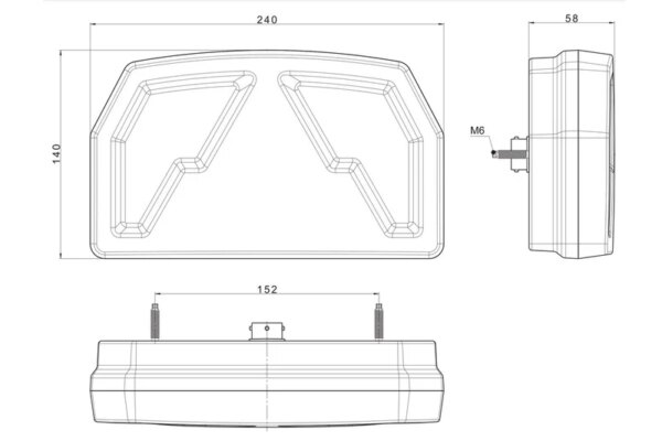 LED achterlicht Canbusproof 12v - kentekenlicht - 5-PIN | VC-4610B5CAN-FT-371 TD LED O BAJONET 5PIN-VC-4610B5CAN-4