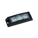 LED flitser 3 LED's | Slimline | R65 | Blauw | 10-30v | SLED3DVBR65-SLED3DVBR65-SLED3DVBR65