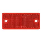 Rode reflector 90 x 40mm. met schroefbevestiging | VRF-501R-DOB-034 C-VRF-501R