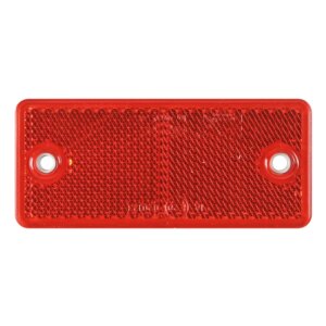 Rode reflector 90 x 40mm. met schroefbevestiging | VRF-501R-DOB-034 C-VRF-501R