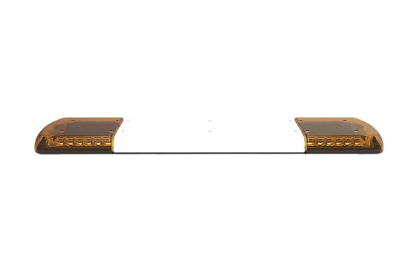 LED flitsbalk amber | 12 serie | ECE-R65 amber | transparant wit midden | 1219mm | 12-30990-E-12-30990-E-12-30990-E