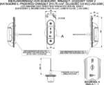LED Zij-markeringslicht met knipperlicht CAT5 12-24v 50cm kabel | MZK-3760A-LKD 2294-MZK-3760A-2