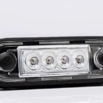 LED markeringslicht inbouw rood | 12-24v | 5m. kabel | MV-2400R-5M-FT-073 C LED M50-MV-2400R-5M