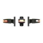 Rechts | LED breedtelamp | 12-24v | 30cm. kabel | rood-wit-amber | 1009RE-1009RE-1009RE-2