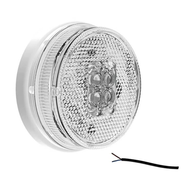 LED markeringslicht wit | 12-24v | 50cm. kabel | MV-1300W-FT-060 B LED-MV-1300W