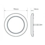 Ultraplatte LED interieurverlichting | wit | 12v | koud wit licht | 7515W-7515W-7515W-4