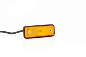LED markeringslicht amber | 12-24v | 50cm. kabel | 1