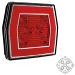 LED mistlicht met achterlicht | 12-36v | 5-PIN | V10C2-760B5-FT-123 LED BAJONET-V10C2-760B5