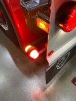 rechts | LED pendellamp | haakse steel | heldere lens | 12-24v | MB-1012RA-LD 2621-MB-1012RA-7