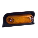 LED markeringslicht amber met beugel | 12-24v | 50cm. kabel | MV-4050A-LD 233-MV-4050A