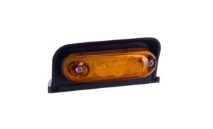 LED markeringslicht amber met beugel | 12-24v | 50cm. kabel | MV-4050A-LD 233-MV-4050A