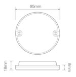 LED achteruitrijlicht | 12-24v | 20cm. kabel | 95WM-95WM-95WM-4