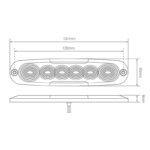 LED achterlicht ultra compact | 12-24v | 25cm. kabel | 12ARM-12ARM-12ARM-6